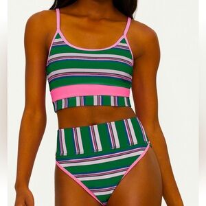 NEW Beach Riot Emmy Striped Bikini Set